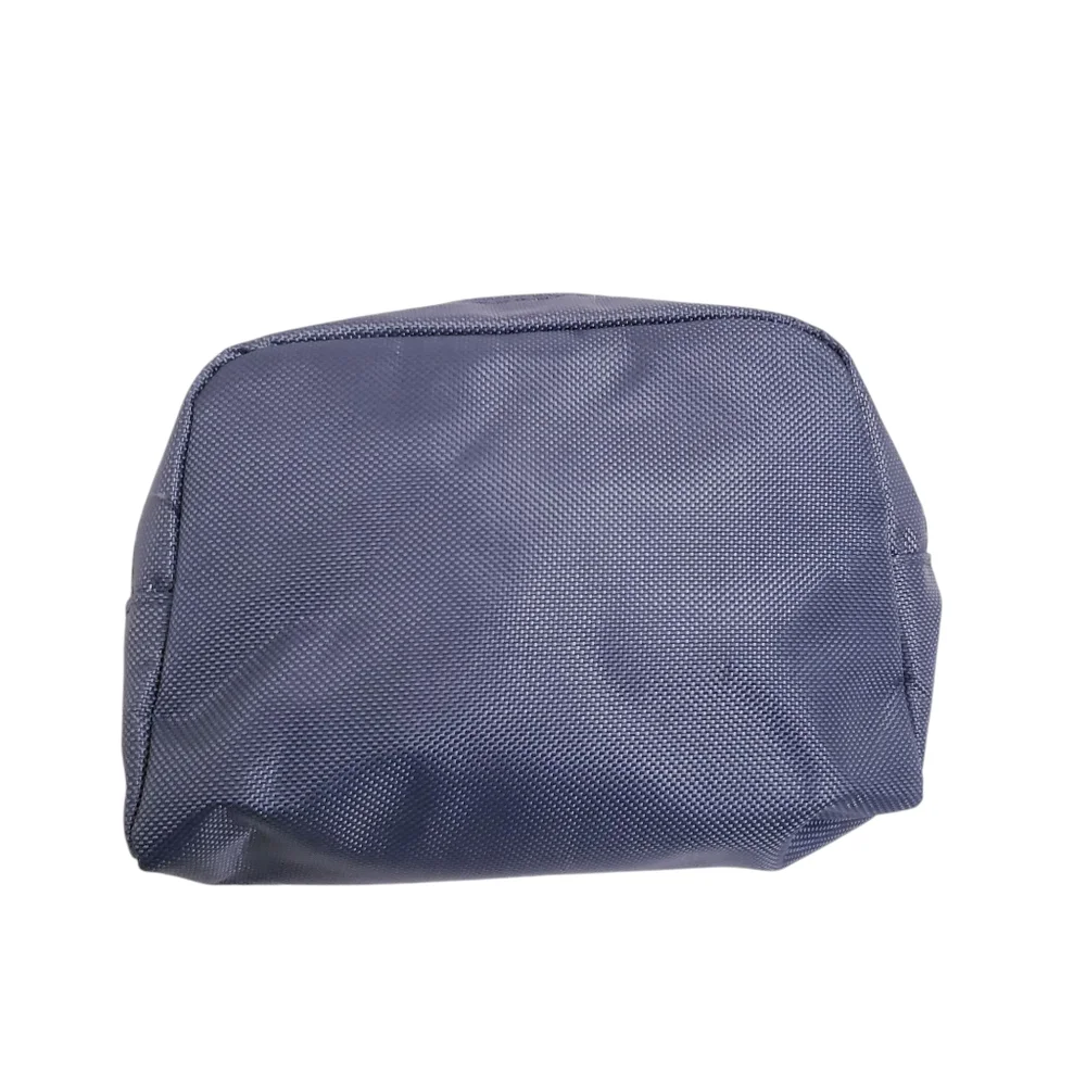 TUMI Gray Nylon Zippered Pouch Travel Suitcase Luggage Organization 5” x 7”